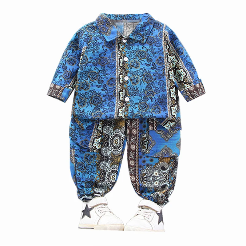 

Рубашка с длинным рукавом и штаны для мальчиков, 2 шт./компл.