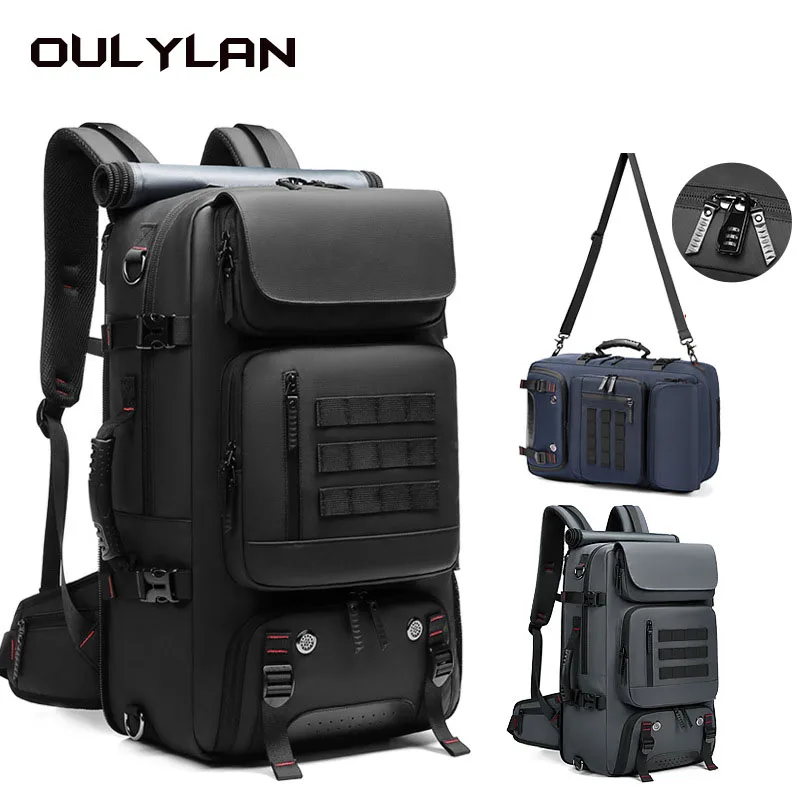 OULYLAN Travel Backpack Men Business Backpack School Expandable USB Bag Large Capacity 17.3 Laptop Waterproof Fashion Backpack