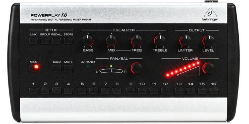 Behringers Powerplay P16-M 16-канальный распределительный модуль Персональная система