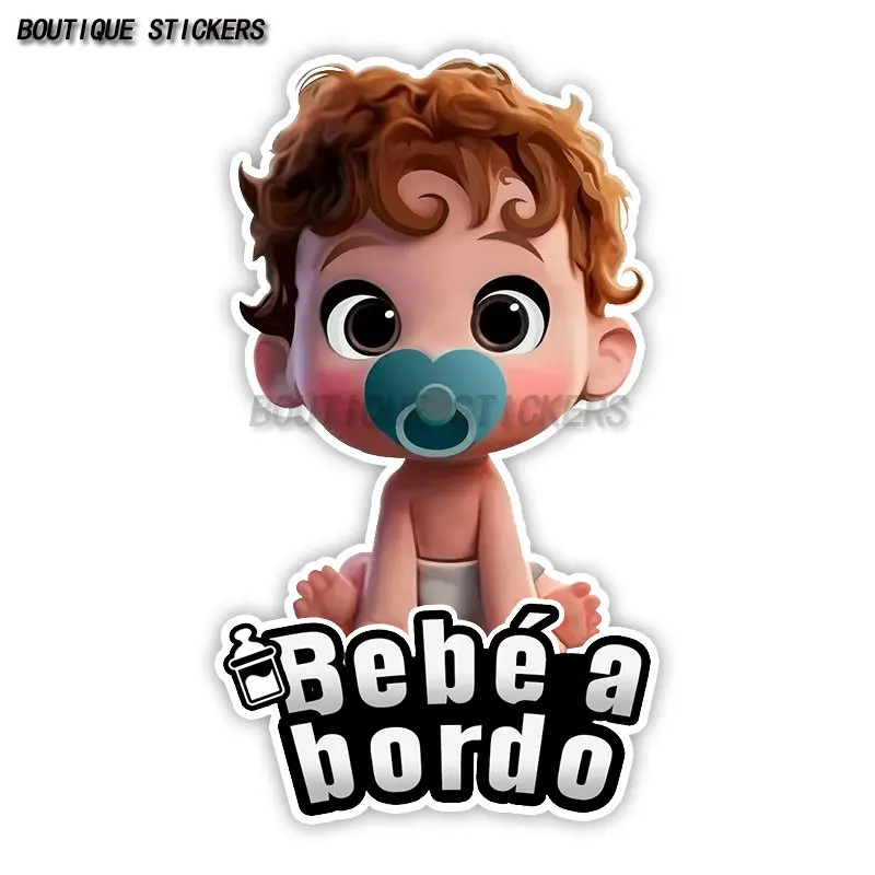 Изысканная наклейка Beb é a Бортовая Автомобильная наклейка Водонепроницаемая полиэтиленовая наклейка для автомобиля мотоцикла бампера заднего окна декоративные аксессуары