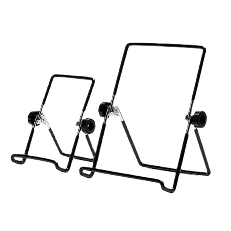 

2Piece Flat Shelf Frame Adjustable Folding Stand For Displaying Photos, Plates, Cookbooks