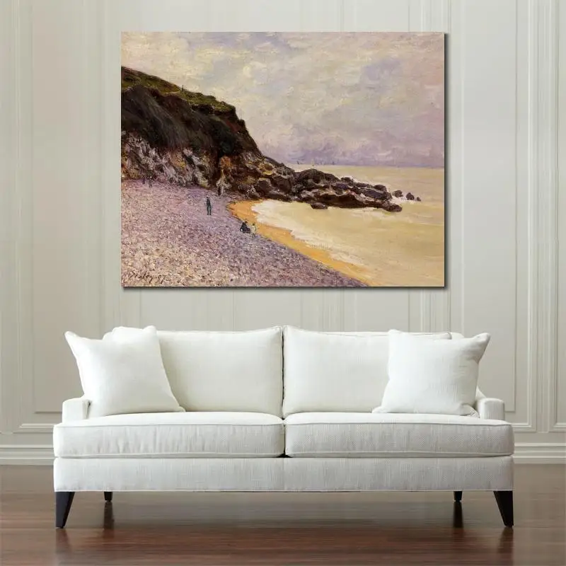 Красивый пейзаж холст искусство ручной работы декор для гостиной Saint-Mammes June Sunshine