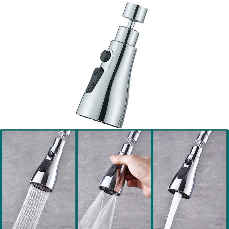 

360 Rotating Faucet Kitchen Faucet Extender Washbasin Anti Splash Water Sink Spray Adjustable Water Tap Nozzle