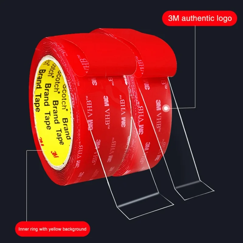 Двусторонняя лента 3M 4905 прозрачная прочная нано-лента VHB высокотемпературная