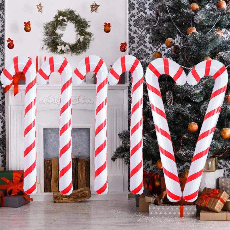 

Christmas Foil Cane Balloons Merry Christmas Decorations For Home 2023 Elk Snowman Santa Claus Xmas Tree New Year Gift 2024