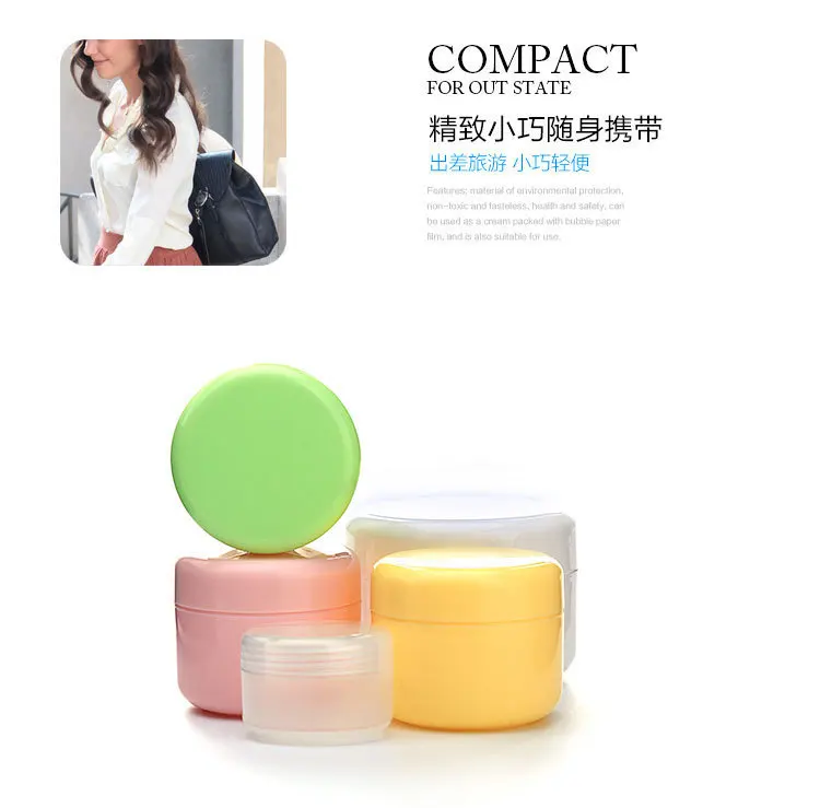 

Массаж 10 г/20 г/50 г/100 г дорожный крем-лосьон для лица C osmetic C ontainer пластиковая пустая банка 1 шт случайный цвет