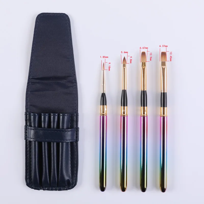 

Artsecret SQ676 2 шт./компл. R #1 #4 кисть из беличьих волос с алюминиевым ободком для рисования акварелью с полиуретановым чехлом