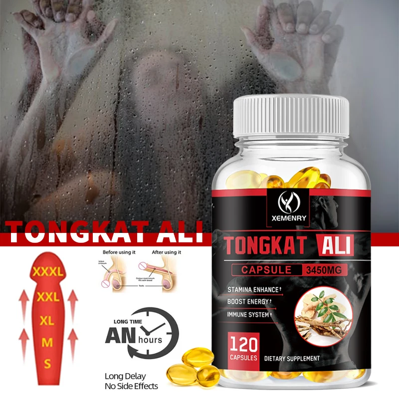 

Tongkat Ali Extract Capsules Vegan Powerful Natural Testosterone Booster 3450 Mg 120 Capsules Men's Enhancement Supplement