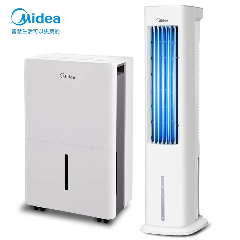 

Remote control timing Cold Wind Air Conditioning Fan Easy To Dismantle Tower Air Conditioner +Dehumidifier Set