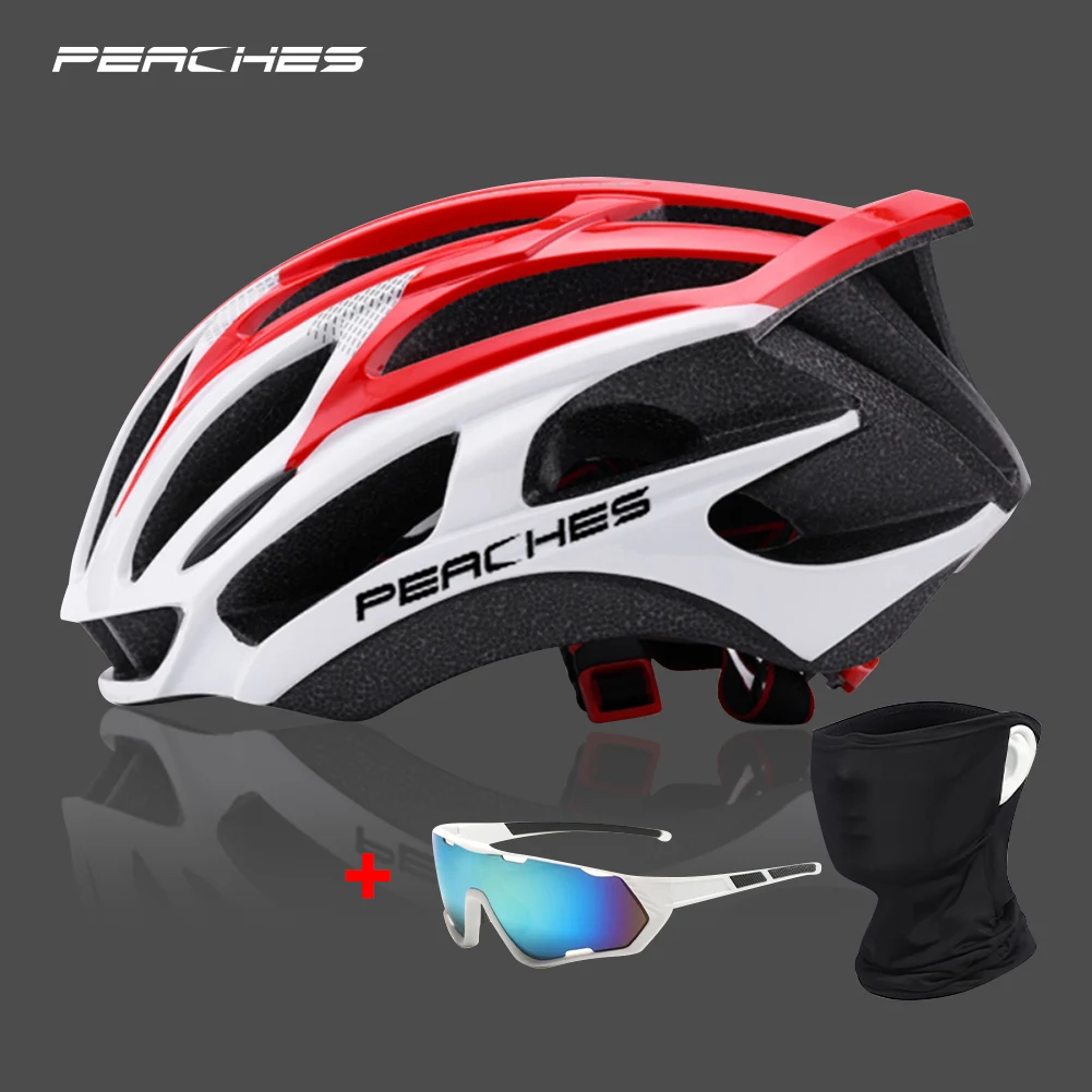 

PEACHES Ultralight Cycling Helmet Mtb Bike Casco Bicicleta Bicycle Motorcycle Helmet Breathable Cycling Caps Capacete Ciclismo