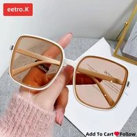 sunglasses womens trendy sunglassas bezel less sun glases female rectangle eyeglass famous colorful mirror vendor