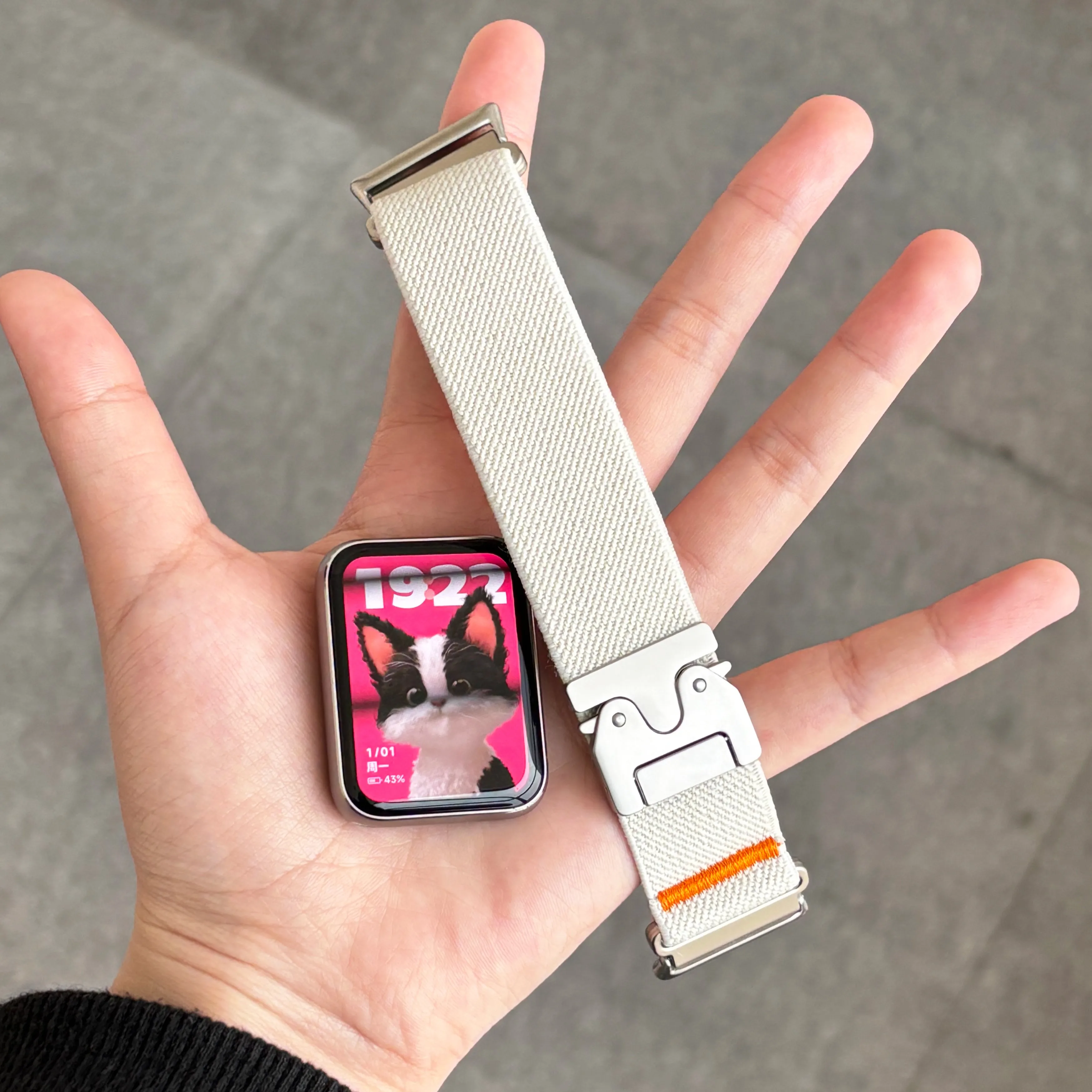 Фото Нейлоновый ремешок для часов 22 мм 20 мм для Xiaomi Redmi Watch 5 Active Band Регулируемый парашютный браслет на запястье Redmi Watch 5 Lite Ремешки №1