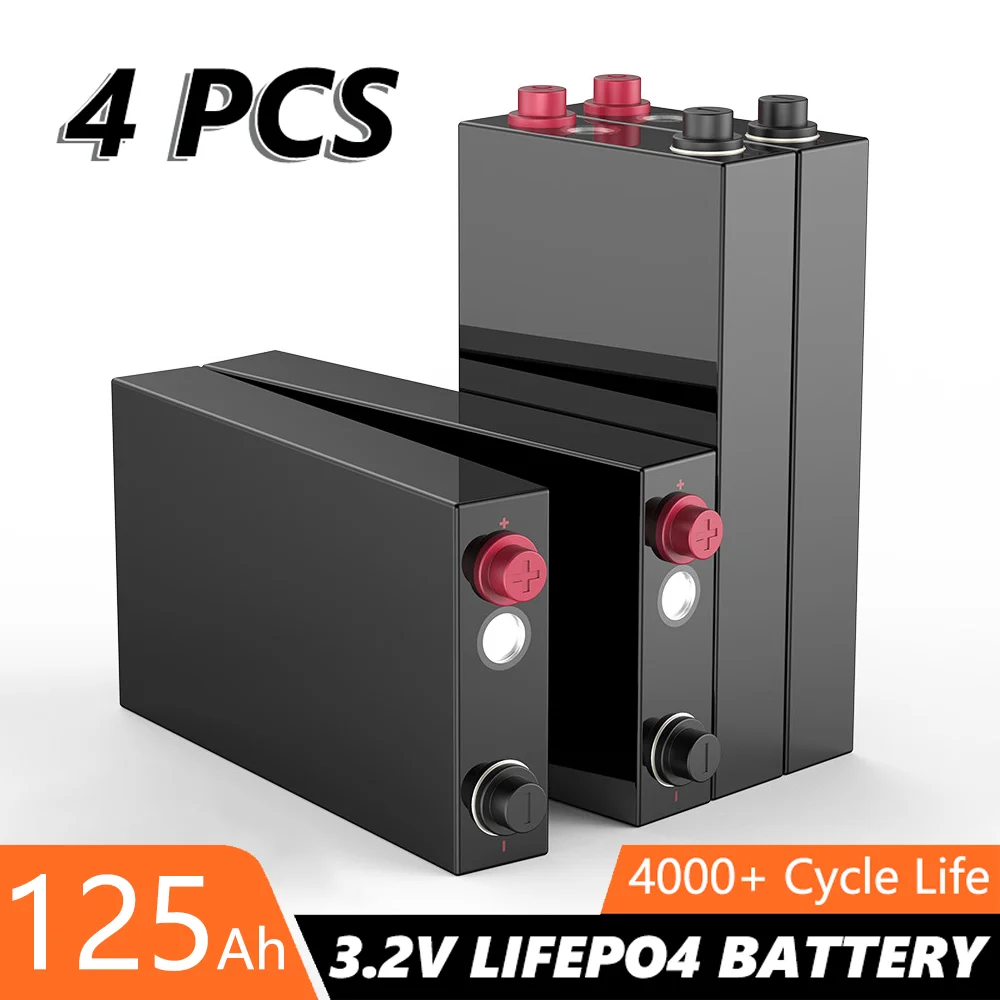 

2-32PCS BYD 3.2V 125Ah Lifepo4 Cell Battery Lithium Iron Phosphate Power Batteries for Solar Energy Storage EV Golf Cart Boat RV