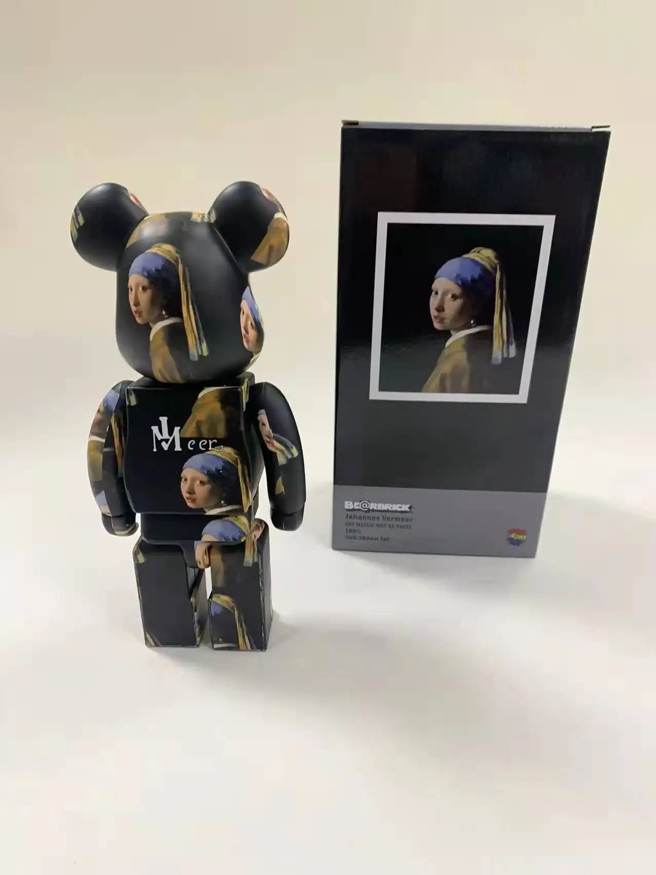 Bearbrick 28 см артист Вермеер жемчужная девушка экшн-фигурки блоки медведь куклы