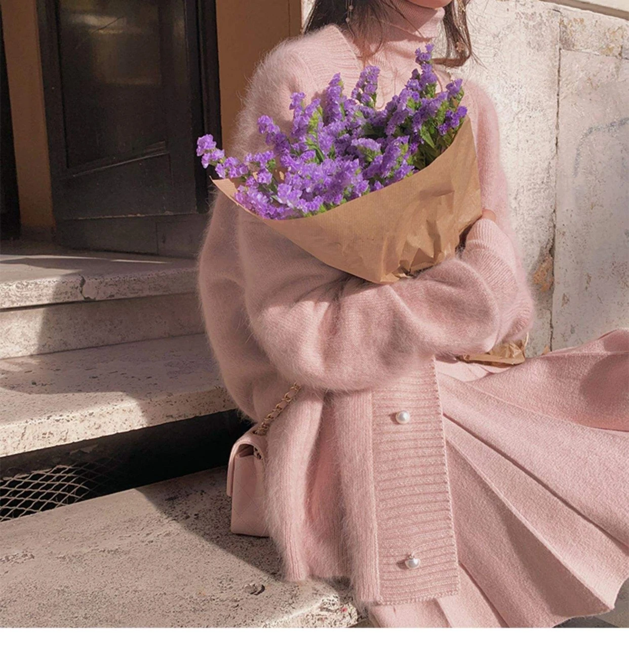 Элегантный женский норковый кашемировый кардиган пальто шикарный осенне-зимний