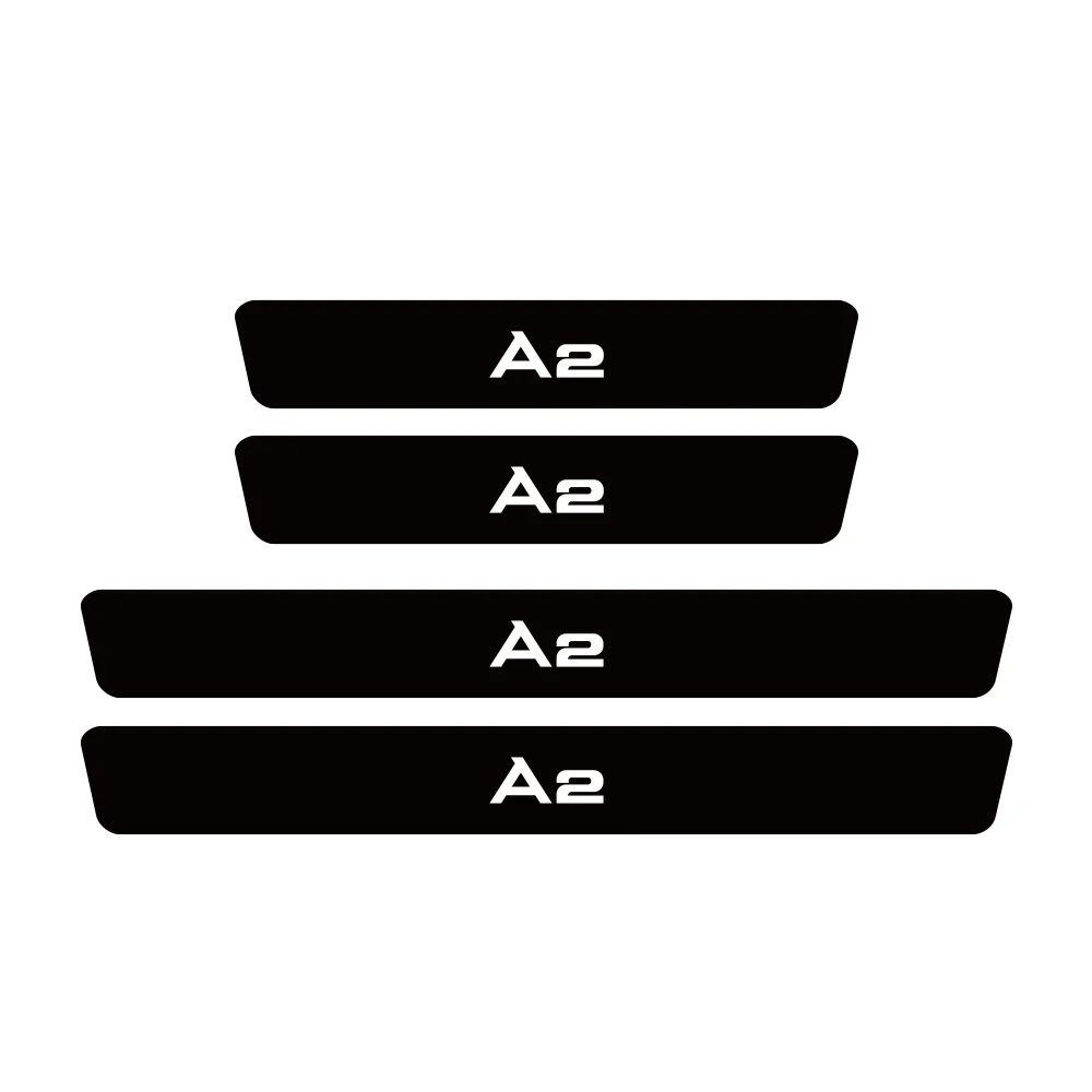 

4 шт., протектор порога из углеродного волокна для AUDI A2