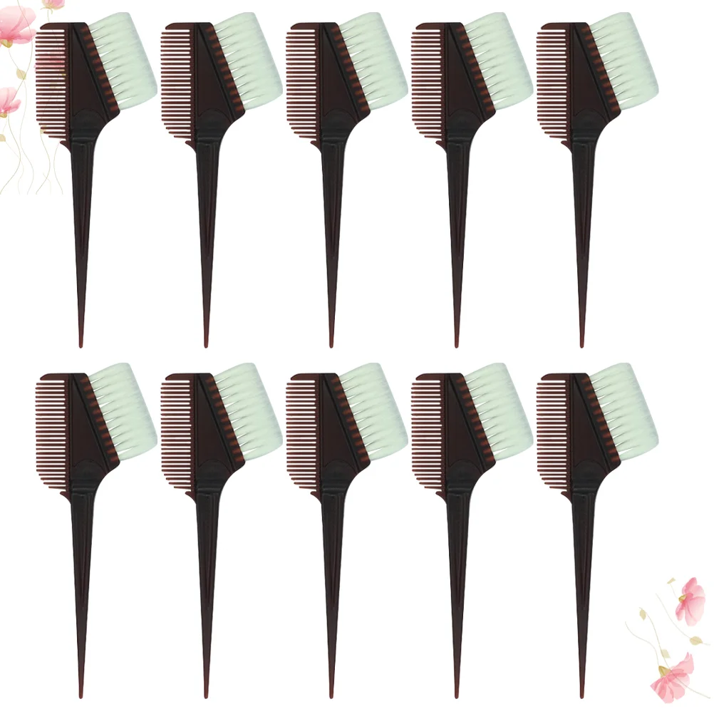 

10pcs Professional Hair Coloring Dyeing Brush Hair Dye Comb Brush Useful Hair Coloring Dyeing Tool for Salon Home Barber