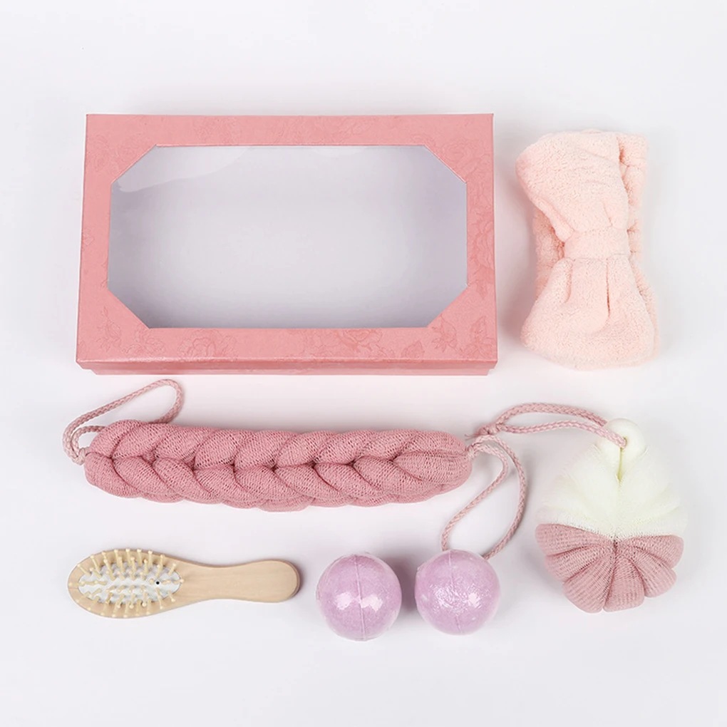 

5PCS Bathing Set Lightweight Scrubber Massager Skin Care Cleaning