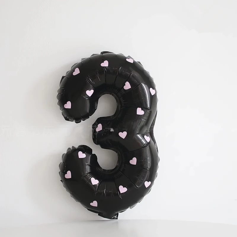 

Черный цифровой фольгированный шар 16 дюймов для девочки