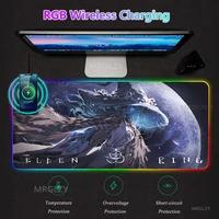 elden rgb wireless charging led mouse pad ranni mousepad anime table mat ring melina backlit gaming accessories playmats carpets