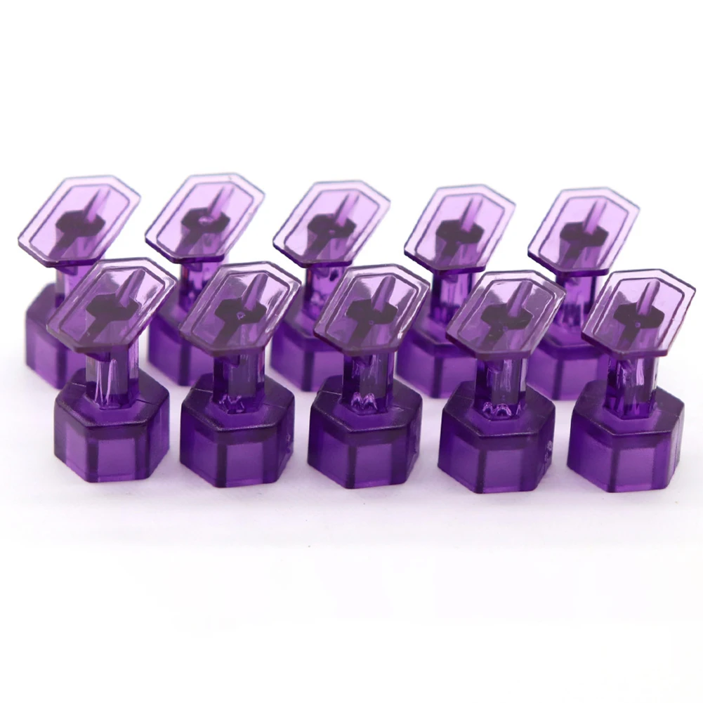 

10Pcs Purple Puller Tabs Paintless Dent Repair Tabs Glue Pulling Tabs Kit For Small Dent Hail Damaged Dent Car Repair Tool