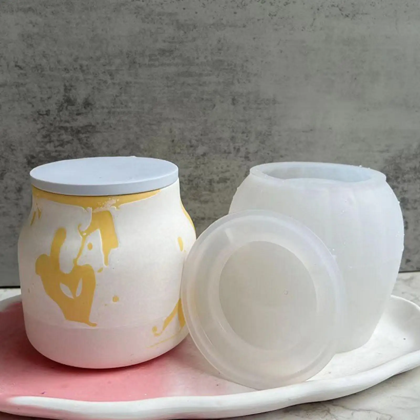

Silicone Resin Mold Storage Bottle Multiple Uses for Candy Flower Pot Garden