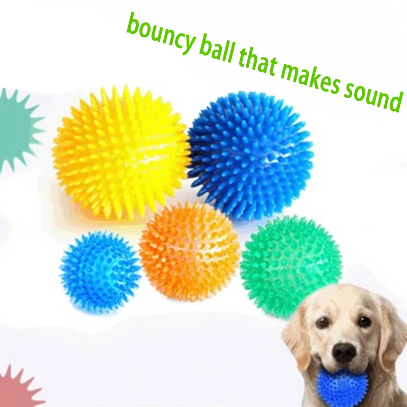 Denti per la pulizia molare del cane da compagnia TPR Anti-bite Hedgehog Ball Puppy gioco interattivo forniture per animali domestici educativi giocattolo da masticare per cani di piccola taglia