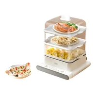 three layer electric steamer household multifunctional breakfast machine automatic power off 12l food steamer