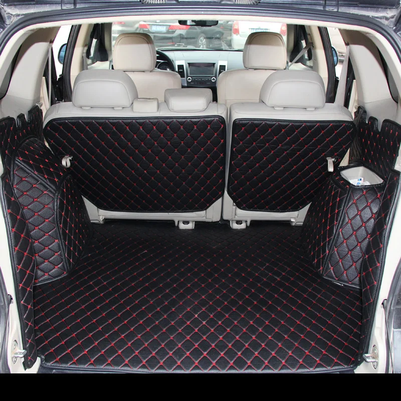 

2020 3D Leather Car Trunk Mat Cargo Linre for Mitsubishi Outlander xl 2006 2007 2008 2009 2010 2011 2012 2013 2nd Generation