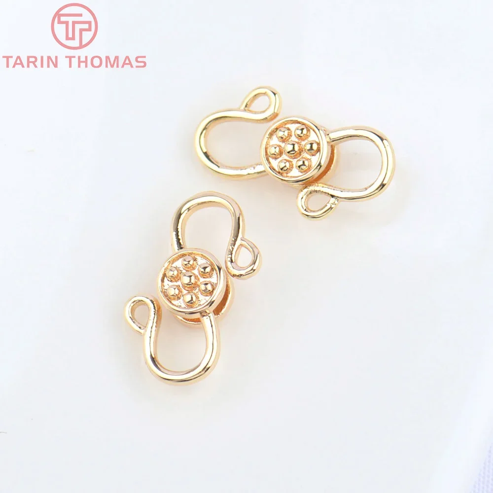 (4915)10 шт. 9 5x14 мм 24-каратного позолоченного латунного разъема для браслета высокое