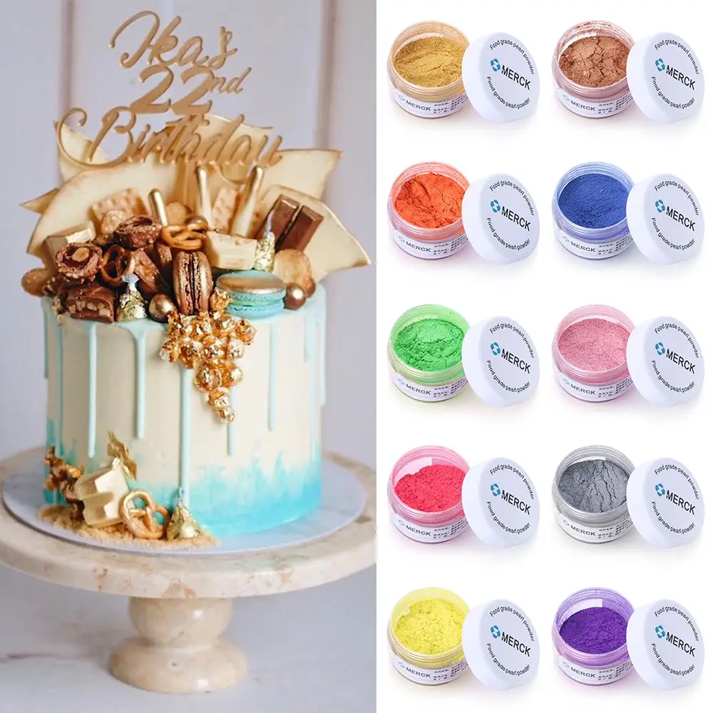 

Party Mousse Cake Bakeware Fondant Baking Color Golden Powder Cake Decorating Tool Chocolate Decoration Glitter Powder