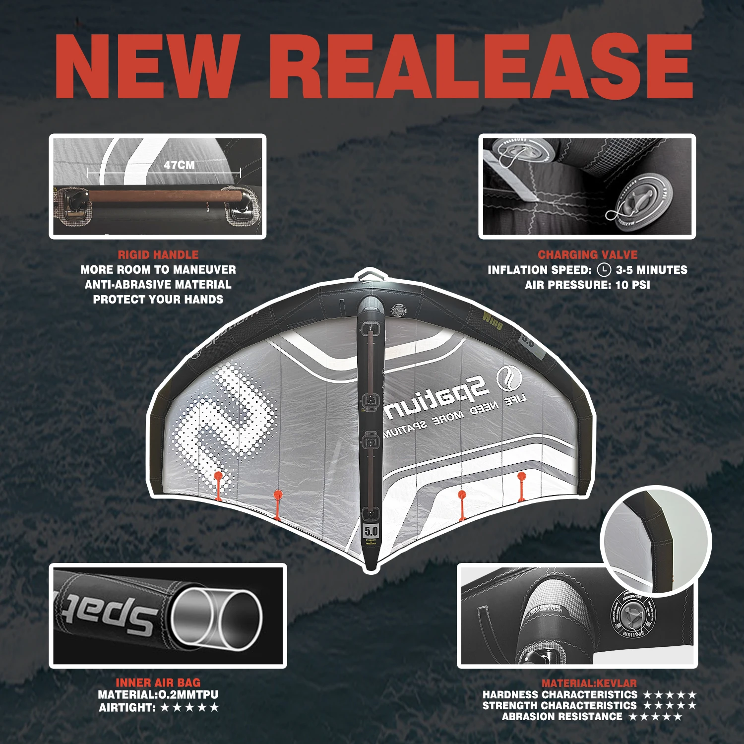 Фольга Spatium Wingfoil Wind Wing Foil