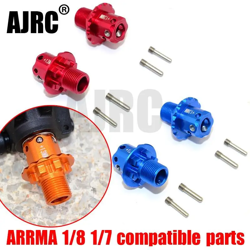 

ARRMA 1/7 1/8 RC car adapter KRATON/ SENTON aluminum alloy multi-purpose can extend 13MM hexagonal adapter-1 pair AR310484