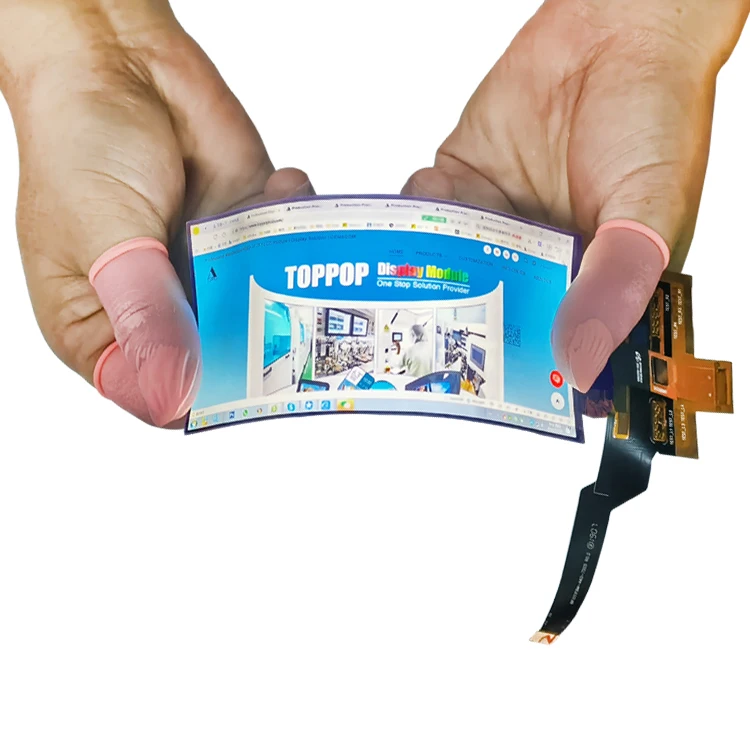 Фото Маленький гибкий дисплей 5,1 дюйма 720*1520, гибкая OLED-панель MIPI DSI, изогнутый AMOLED-экран с сенсорным управлением RM69299 с платой HD-MI №3
