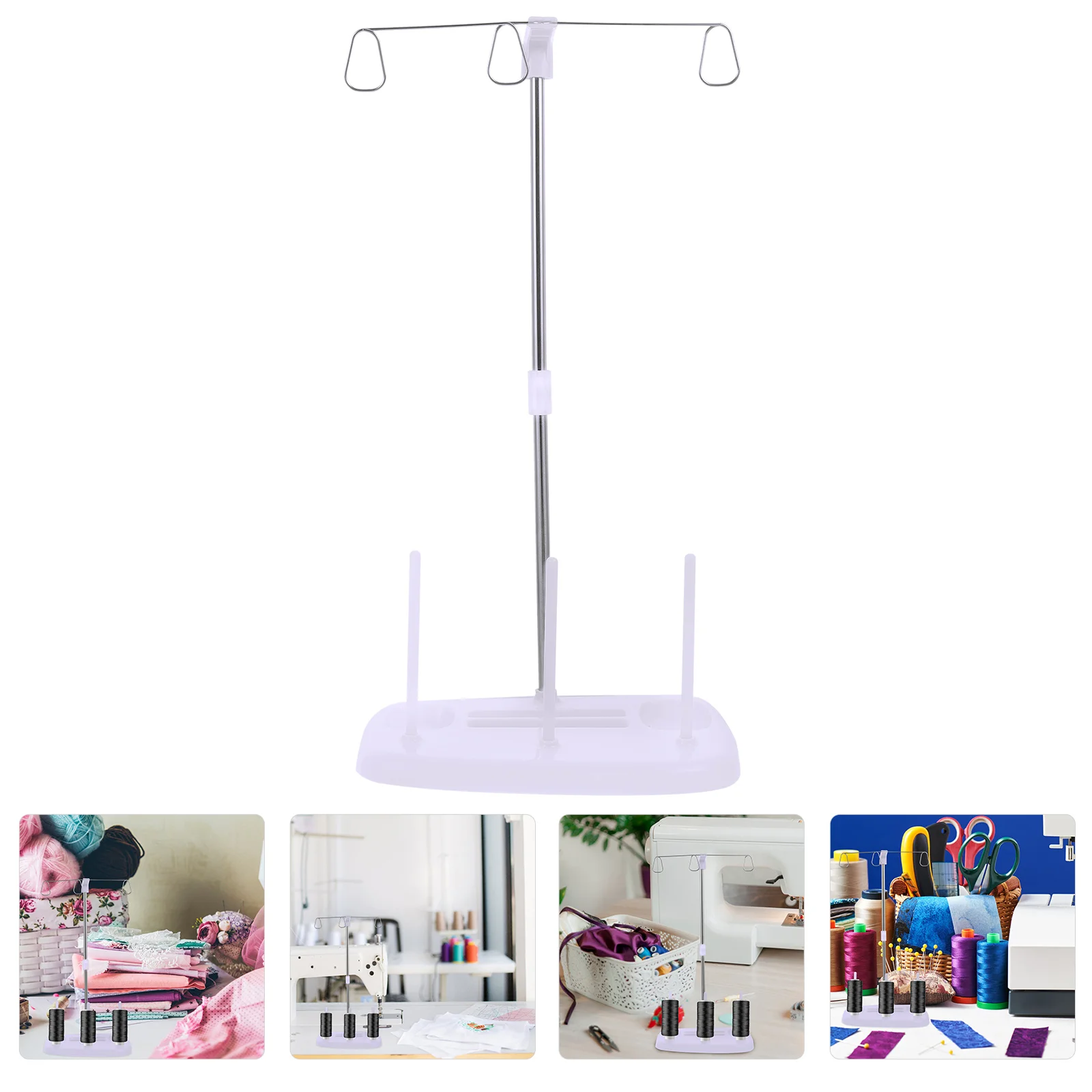 

Thread Holder Rack Spool Sewing Bobbin Reel Weaving Cotton Winder Organizer Storage Embroidery Orgainzer Machine Quilting Stand