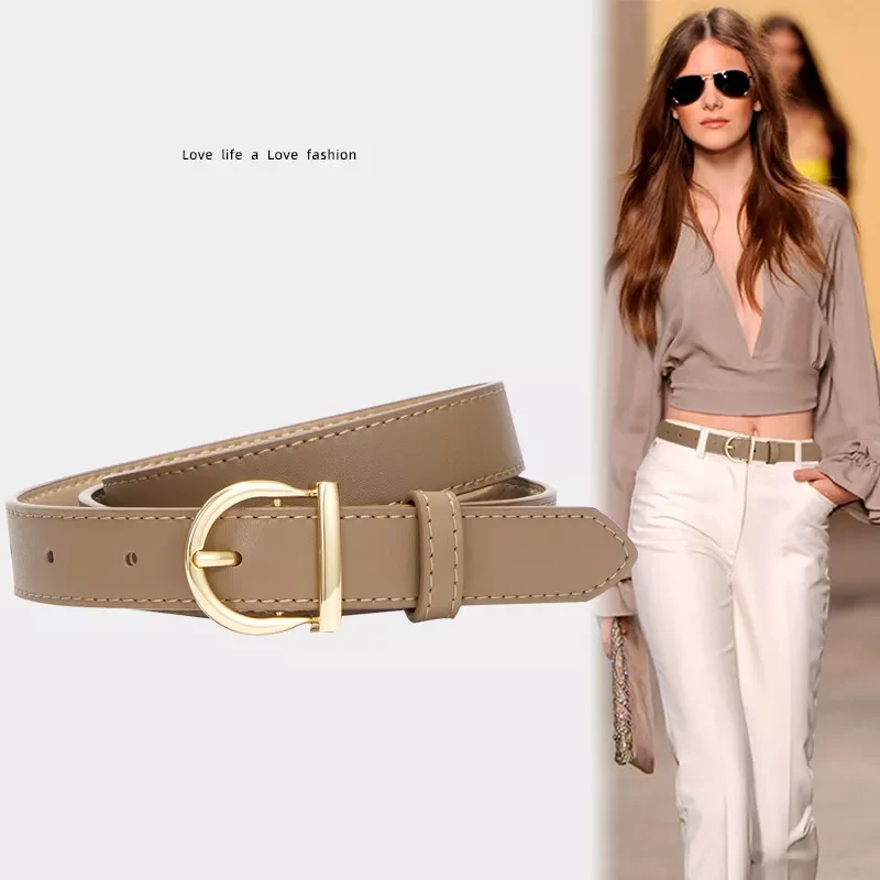belt Leather Versatile Decorative Jeans Belt With Suit Ins Trend Luxury Brand Design Plus Size Belt for women