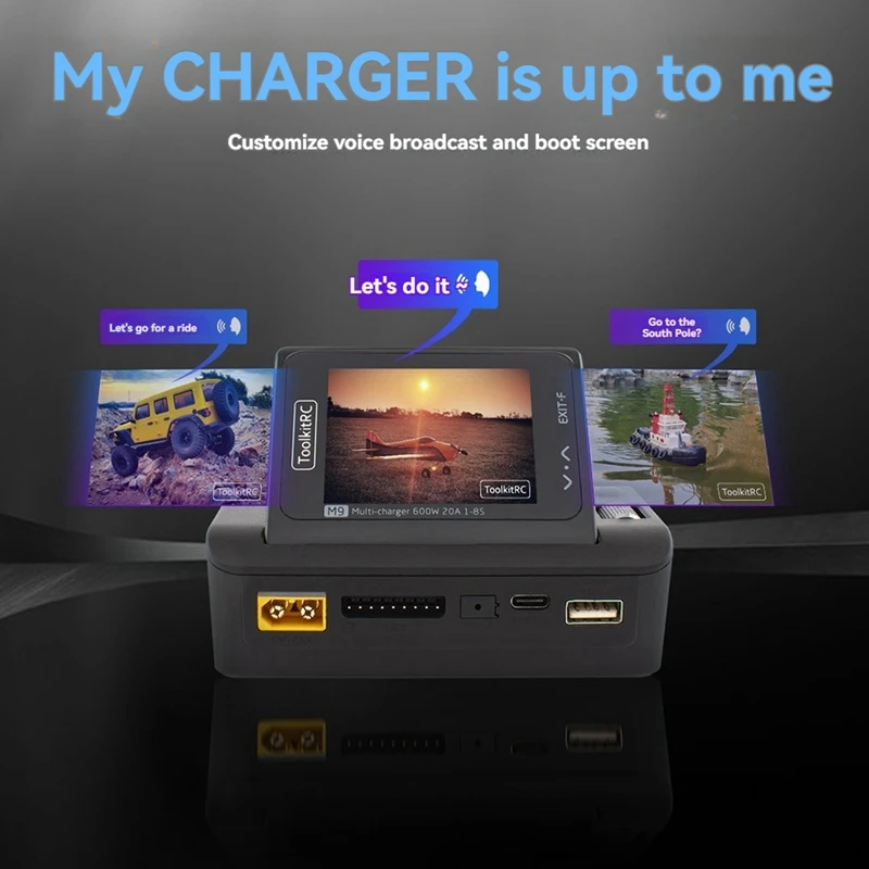 Toolkitrc MC8 устройство проверки батареи ЖК-дисплей цифровой прибор для емкости