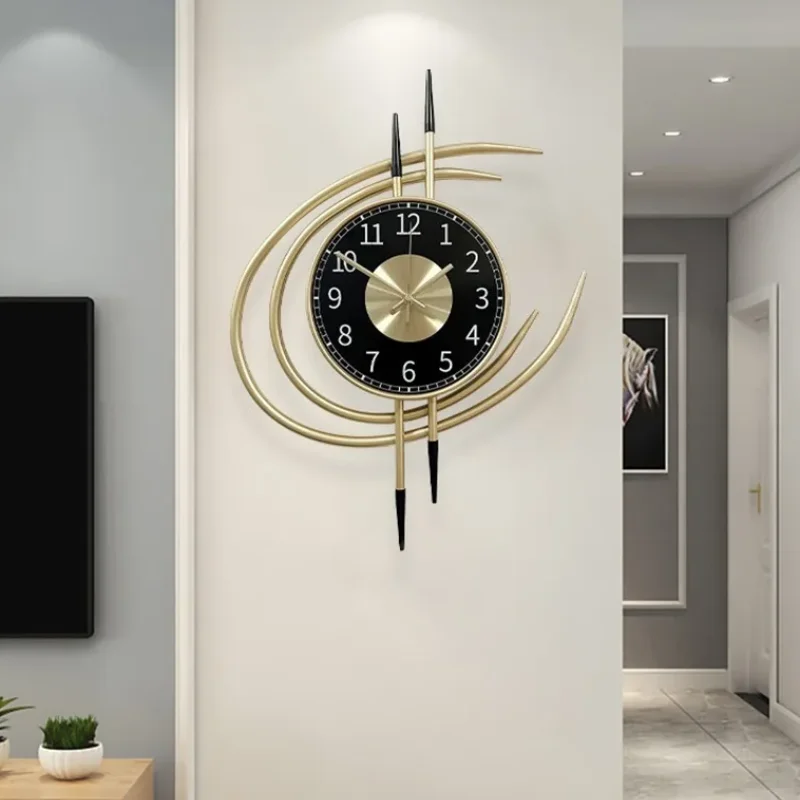 Настенные часы Storm Eye железные модные бесшумные домашние настенные украшения для