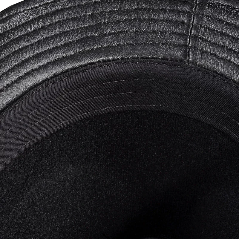 Зимние фетровые шляпы Stetson из натуральной кожи с широкими полями, британские шляпы для мужчинженщин, черные, 55-61 см, встроенные джазовые хип-поп Gorras (art.: 3920cc862607e) - 3920cc862607e