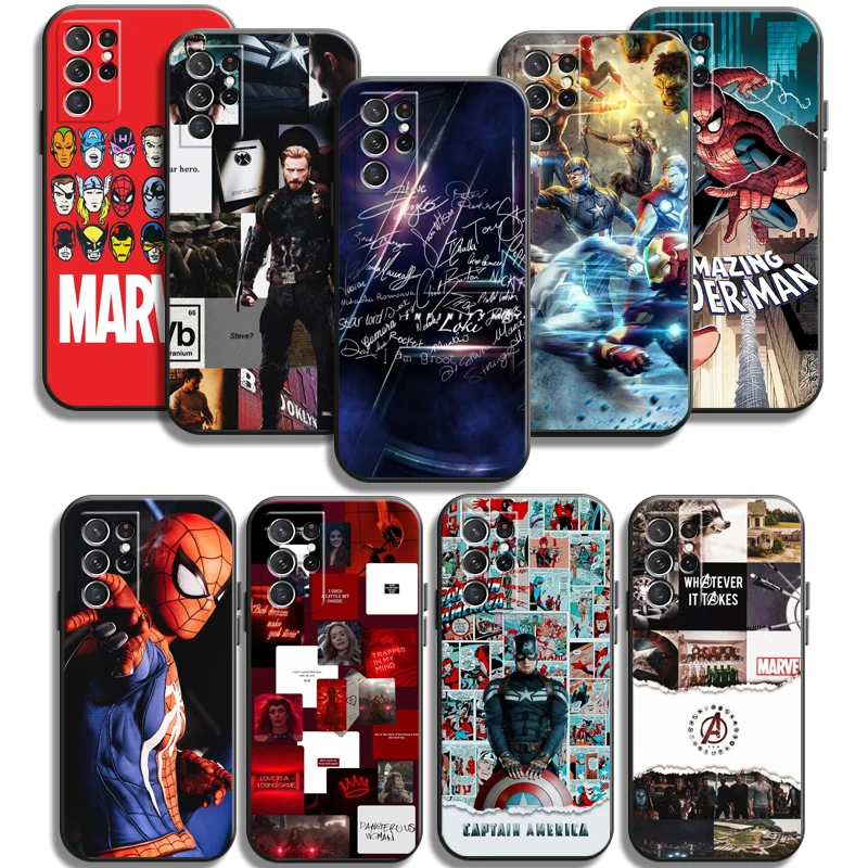 

Marvel Iron Man Spiderman Cases Back Cover Soft TPU Carcasa Funda