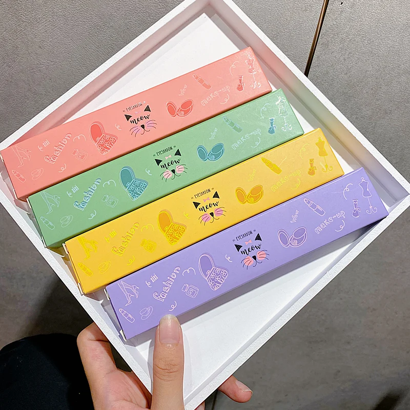 Палетка теней для век XIXI 8 видов цветов блестящие матовые металлические крем с