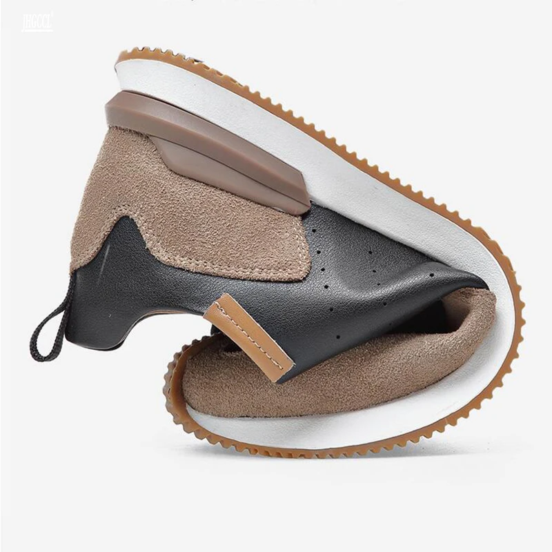 Повседневная мужская обувь из воловьей кожи модные мягкие кожаные лоферы