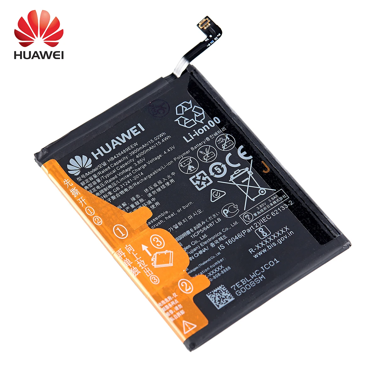 100% Orginal HUAWEI HB426489EEW 4000mAh Battery For Huawei Honor V20/Honor Play 4T Pro/Enjoy 10S Replacement Batteries+Tools
