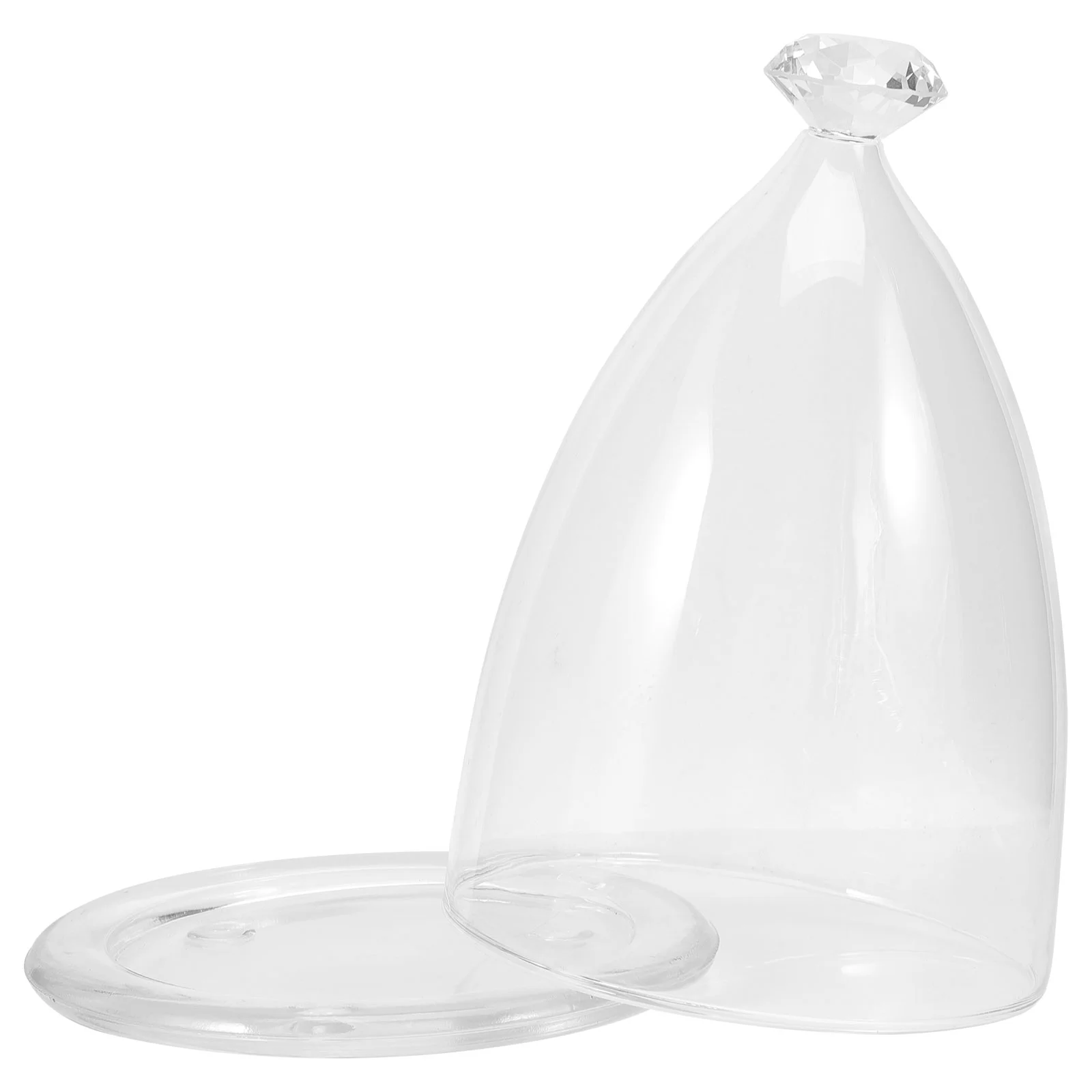 

Cover Dome Cake Display Cloche Flower Mini Dessert Plate Jar Boxes Moving Labels Packing Bell Holder Covers Protector Tray