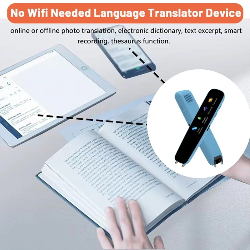 Мгновенный голосовой переводчик AYHF, устройство языкового переводчика, Wi-Fi не требуется, ручка-перевод 112 языков, традиционник (art.: 3920cd35cc0d6) - 3920cd35cc0d6