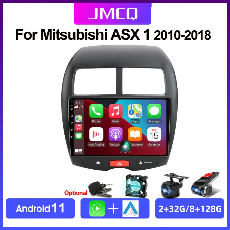 

JMCQ 2din 4G Android 11 Car stereo Radio Multimedia For Mitsubishi ASX 1 2010-2018 Video Player Navigation GPS Head Unit Carplay