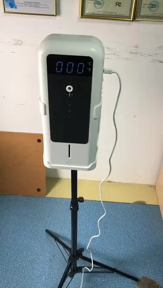 

11 languages Forehaed and palm thermometer with the liquid soap dispenser TS-BS900