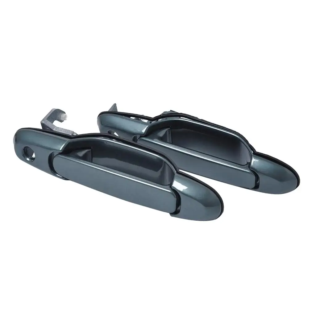 

Exterior Door Handle for 0 Front Door Handle 1 Set of 2 Outside Glossy ABS