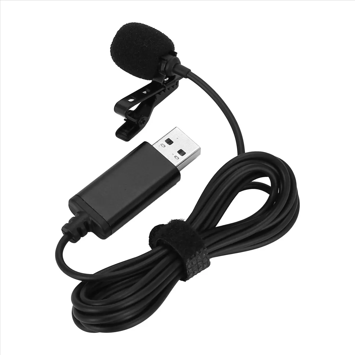Фото (BOFF) Универсальный USB-микрофон, петличный микрофон с креплением на клипсе, компьютерный микрофон, подключи и работай, всенаправленный микрофон №3