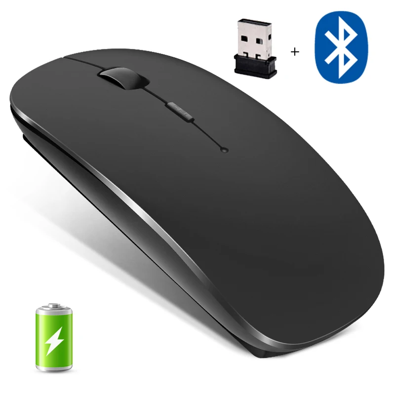 

Wireless Mouse Computer Bluetooth Mouse Rechargeable Mouse Wirelesss Silent Mause USB Optical Gaming Mice For Laptop ipad